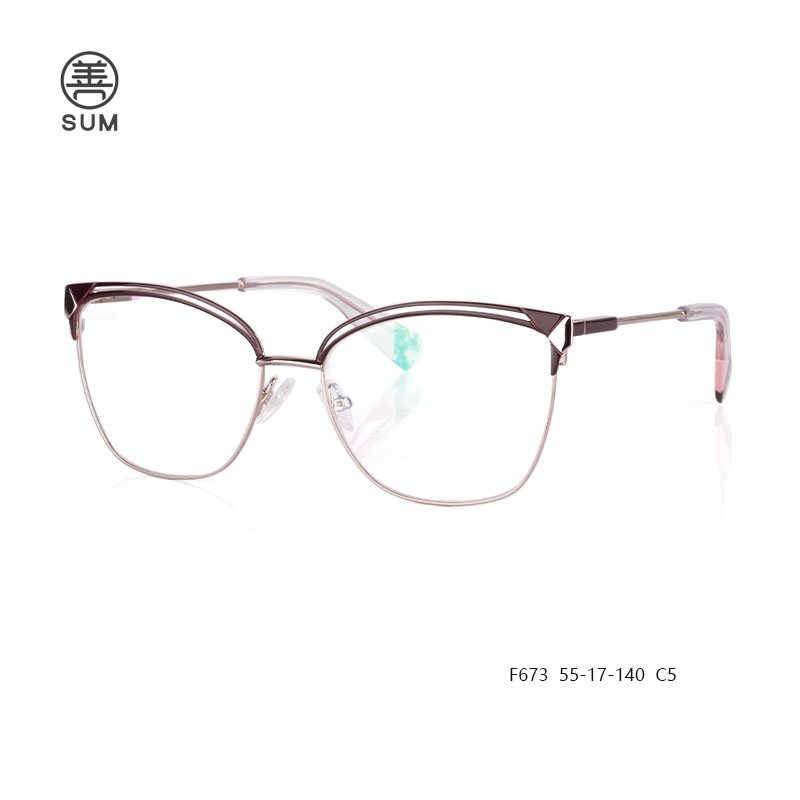 New Design Metal Eyeglasses F673 C5