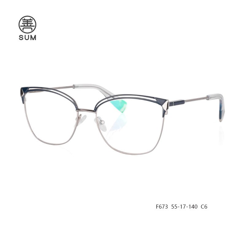 New Design Metal Eyeglasses F673 C6
