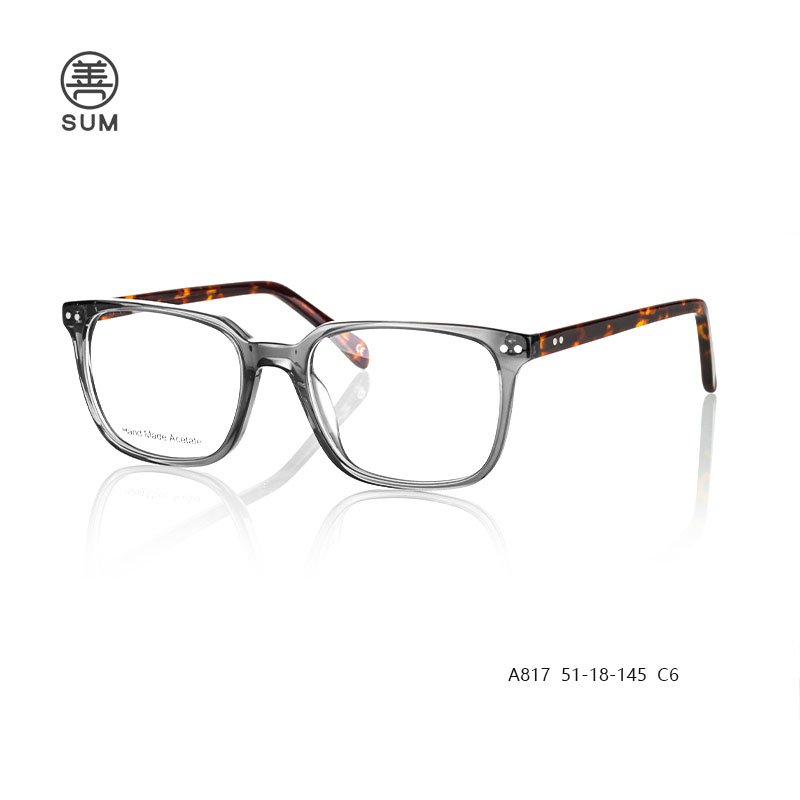 Thin Acetate Optical Frames For Men A817 C6